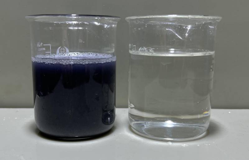 杭州某注塑件油漆廢水處理對(duì)比